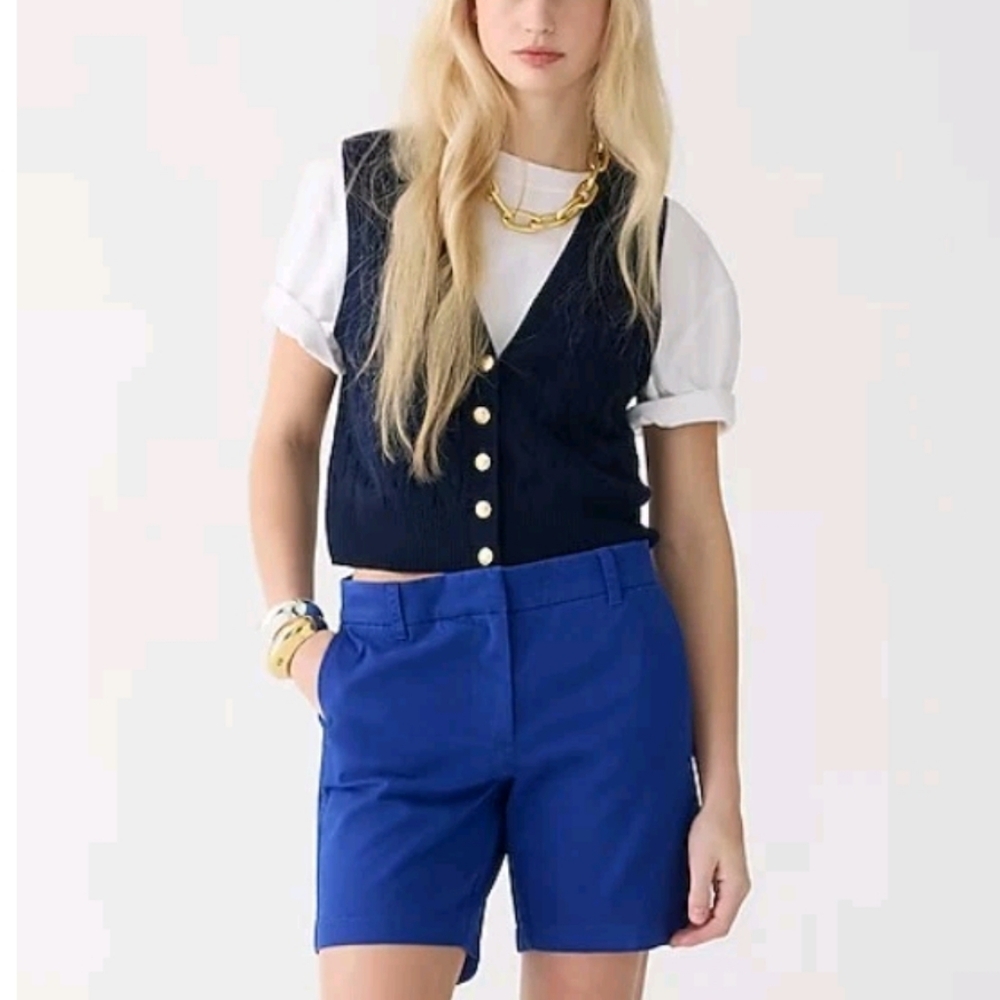 J. Crew Bright Blue Chino Shorts
